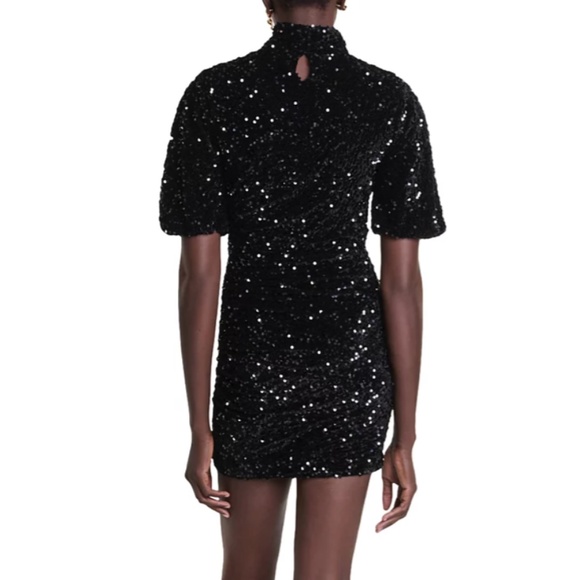 Requinou Velvet Sequined Mini Dress - Picture 2 of 6